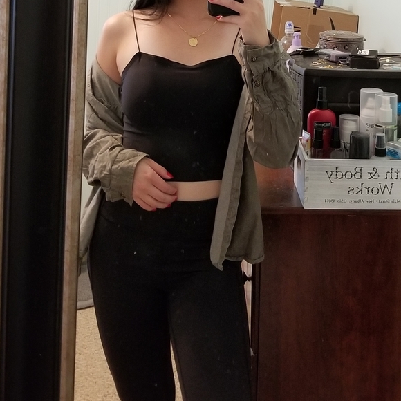 WESTPORT Embroidered Army Green Button Down Shirt - Picture 4 of 7